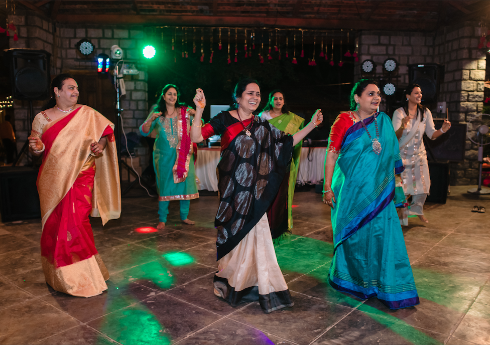 ladies dancing south Indian wedding
