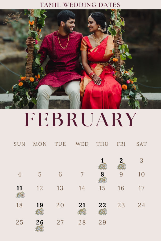Tamil wedding dates