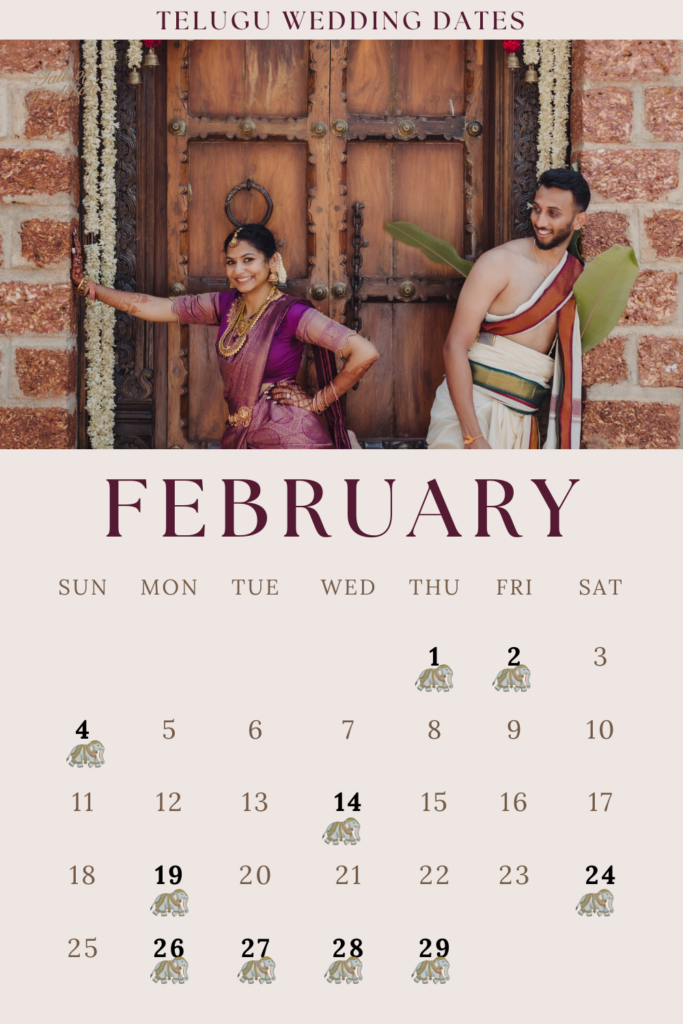 Telugu wedding dates