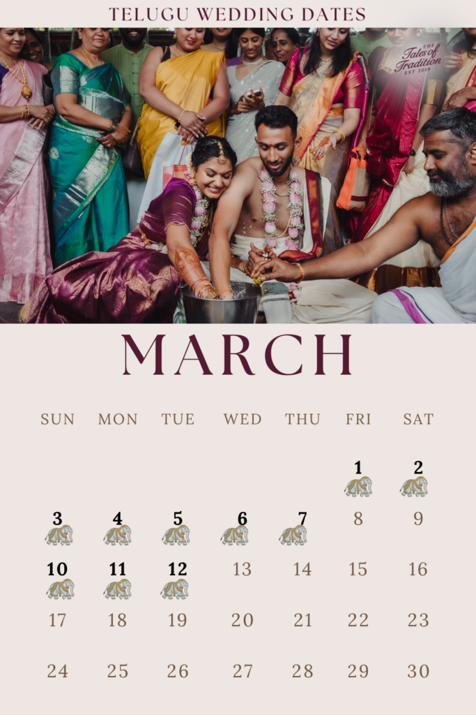Best Auspicious Wedding Date for March 2024 The Tales of Tradition