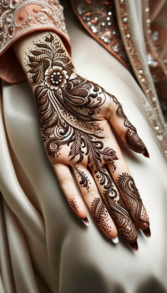 Arabic mehndi design ideas for the bride c