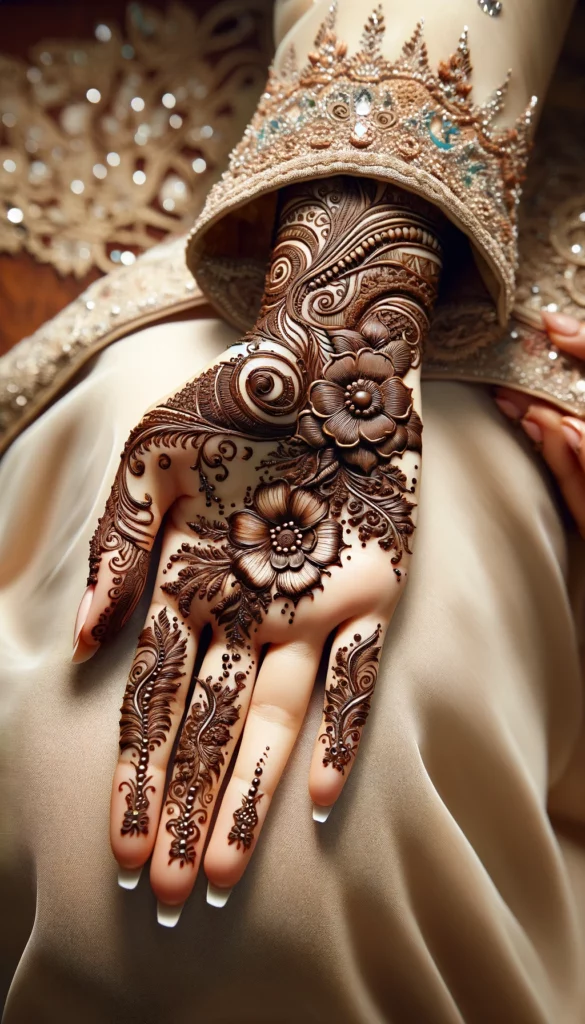 bridal_wedding mehndi - Gorgeous mehndi- palm of the hand