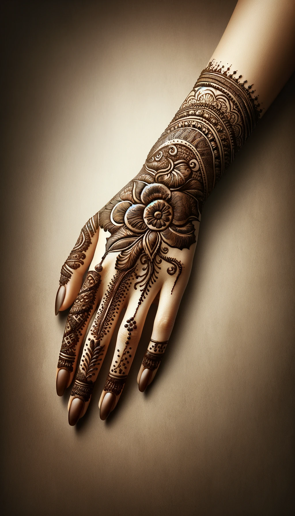 bridal_wedding mehndi -Punjabi design- back hand.