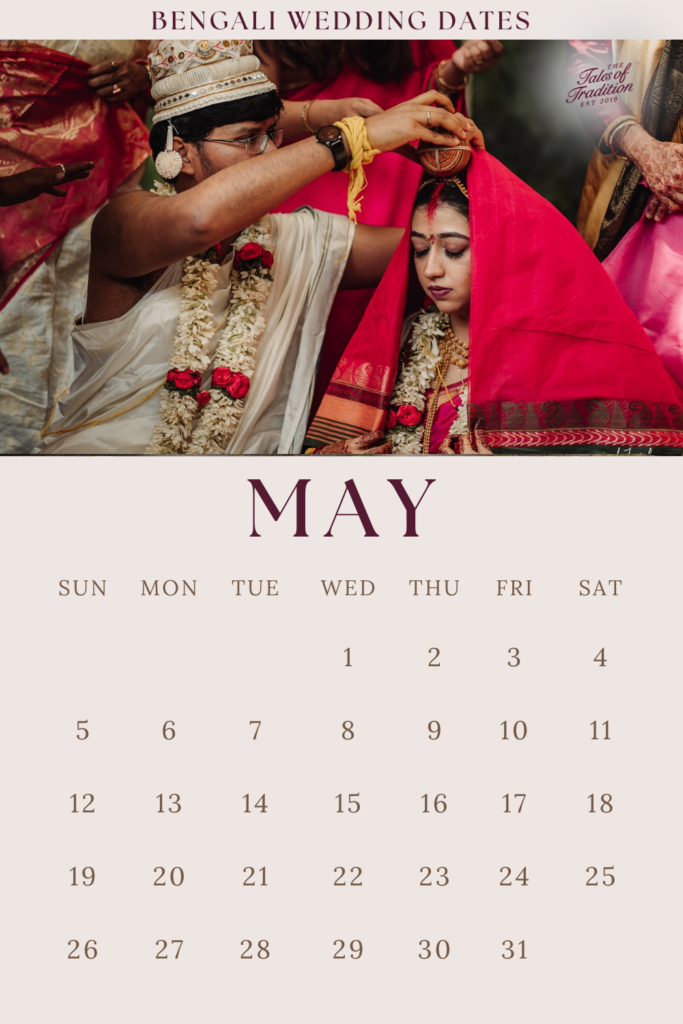 Bengali wedding dates