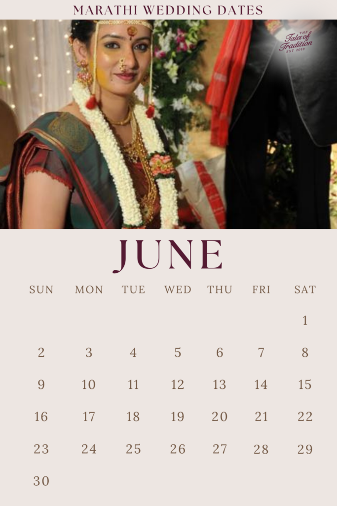 marathi wedding dates june