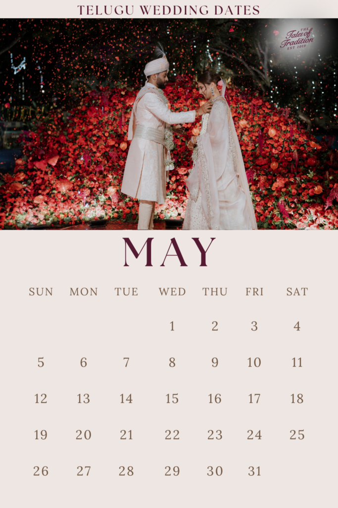 Telugu wedding dates - may