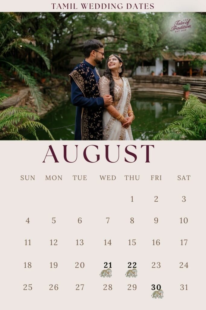 Tamil August Auspicious date