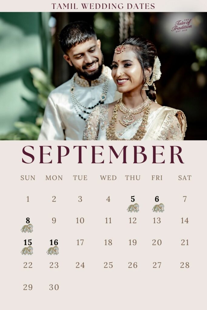 September Tamil auspicious dates