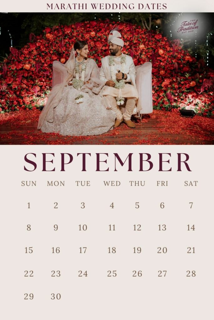 September Marathi auspicious dates