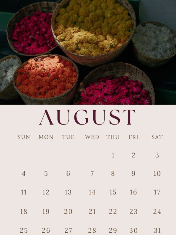 Hindu august auspicious date